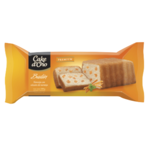 Budin cake de oro cascara de naranja 250g