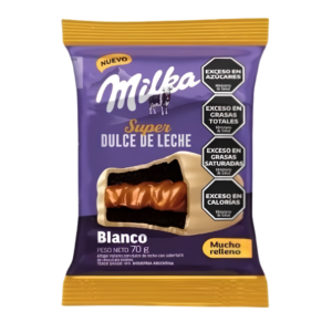 Alfajor super dulce de leche blanco 70g
