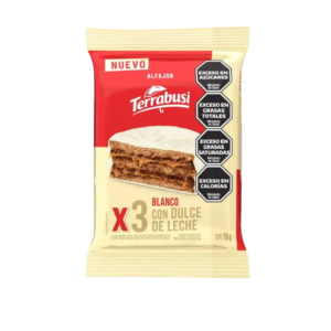 Alfajor terrabusi ddl bco triple 70g