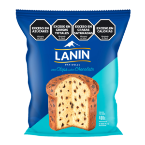 Pan dulce Lanin c/chips 400g