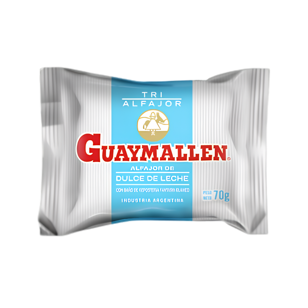 Alfajor guaymallen bco triple 70g