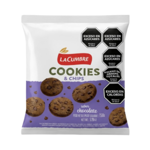 Galletitas chcolate c/chips La cumbre 150g