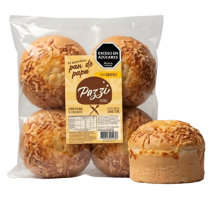 Pan de hamburguesa queso Pazzi x4
