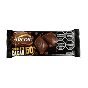 Chocolate tableta arcor 50% cacao 95g