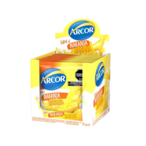 Jugo Arcor naranja/banana 18u