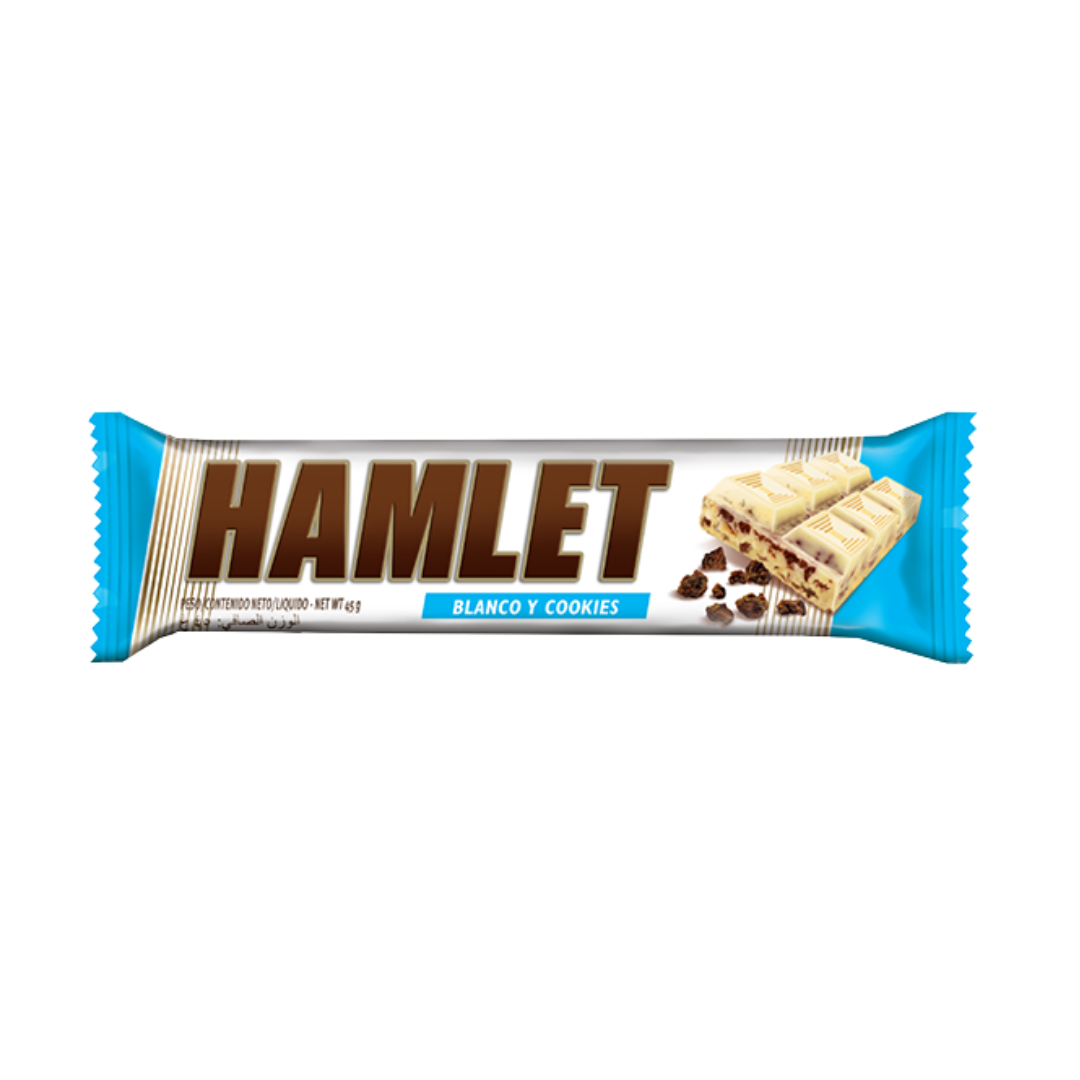 Chocolate hamlet balnco y cookies 45g