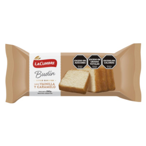 Budin europeo vainilla y caramelo La cumbre 250g